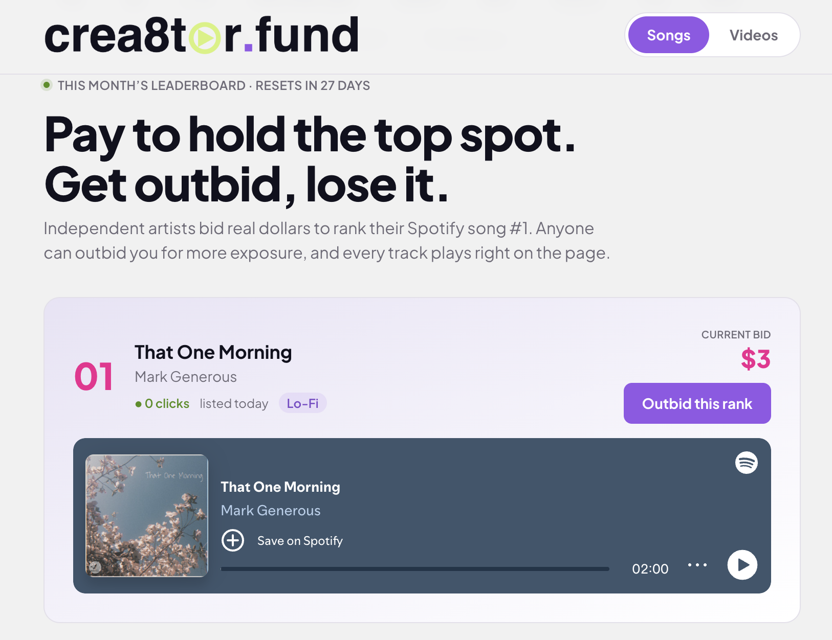 crea8tor.fund screenshot
