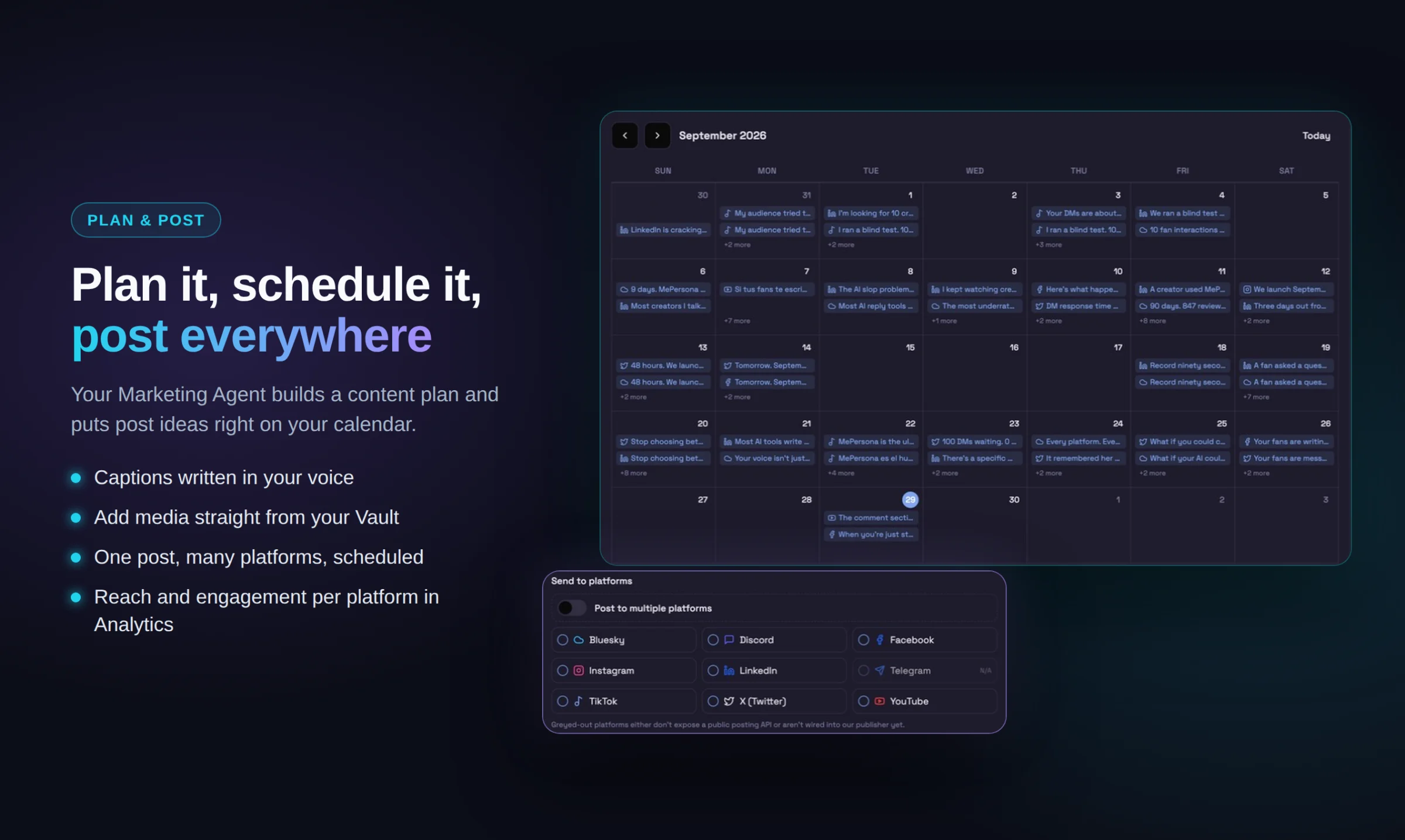 MePersona - AI Unified Inbox for Creators screenshot